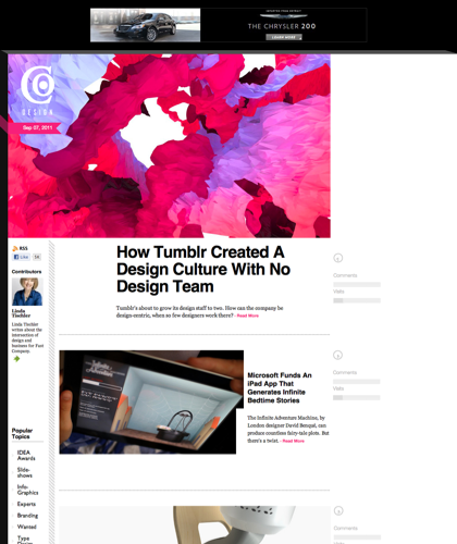 Fri, 04/27/2012 | Co.design: Business + Innovation + Design