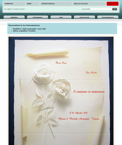 Personalizzazione:91276 - Italy Paper - Modifica I Testi Inserendo I Tuoi Dati: