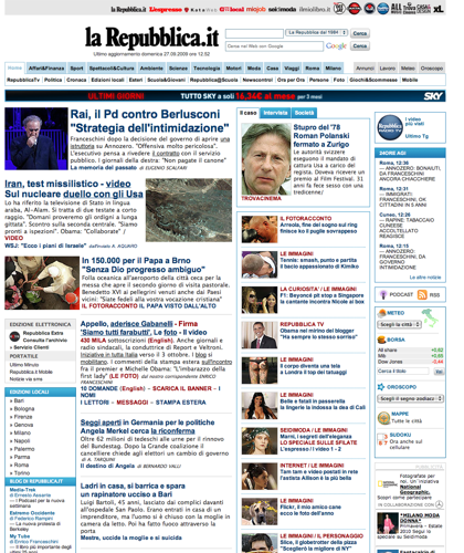 La Repubblica.it &raquo; Homepage